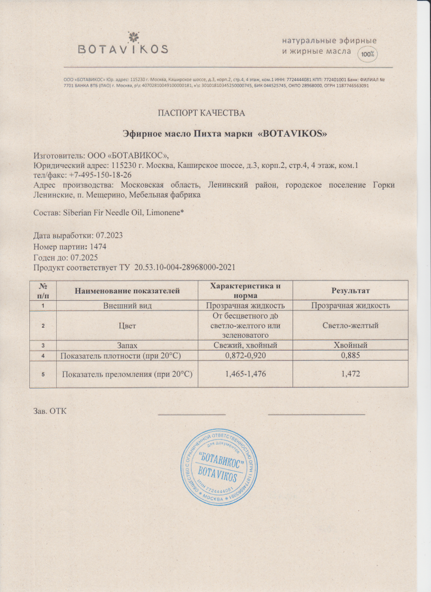 Паспорт №072023